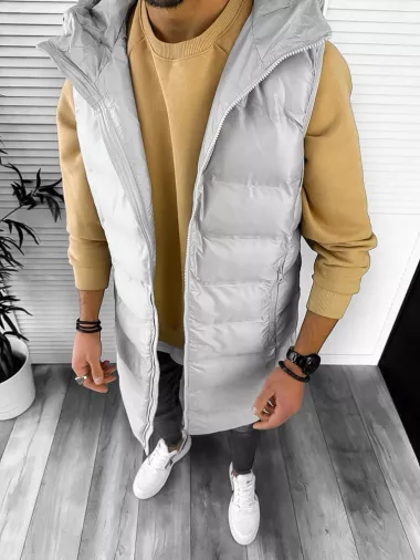 Vesta barbati gri, lunga, 5191 Z22